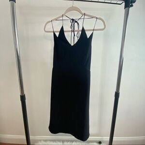 Hayden Harnett Black washed silk Libra dress